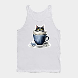 Kitten in a cup #006 Tank Top